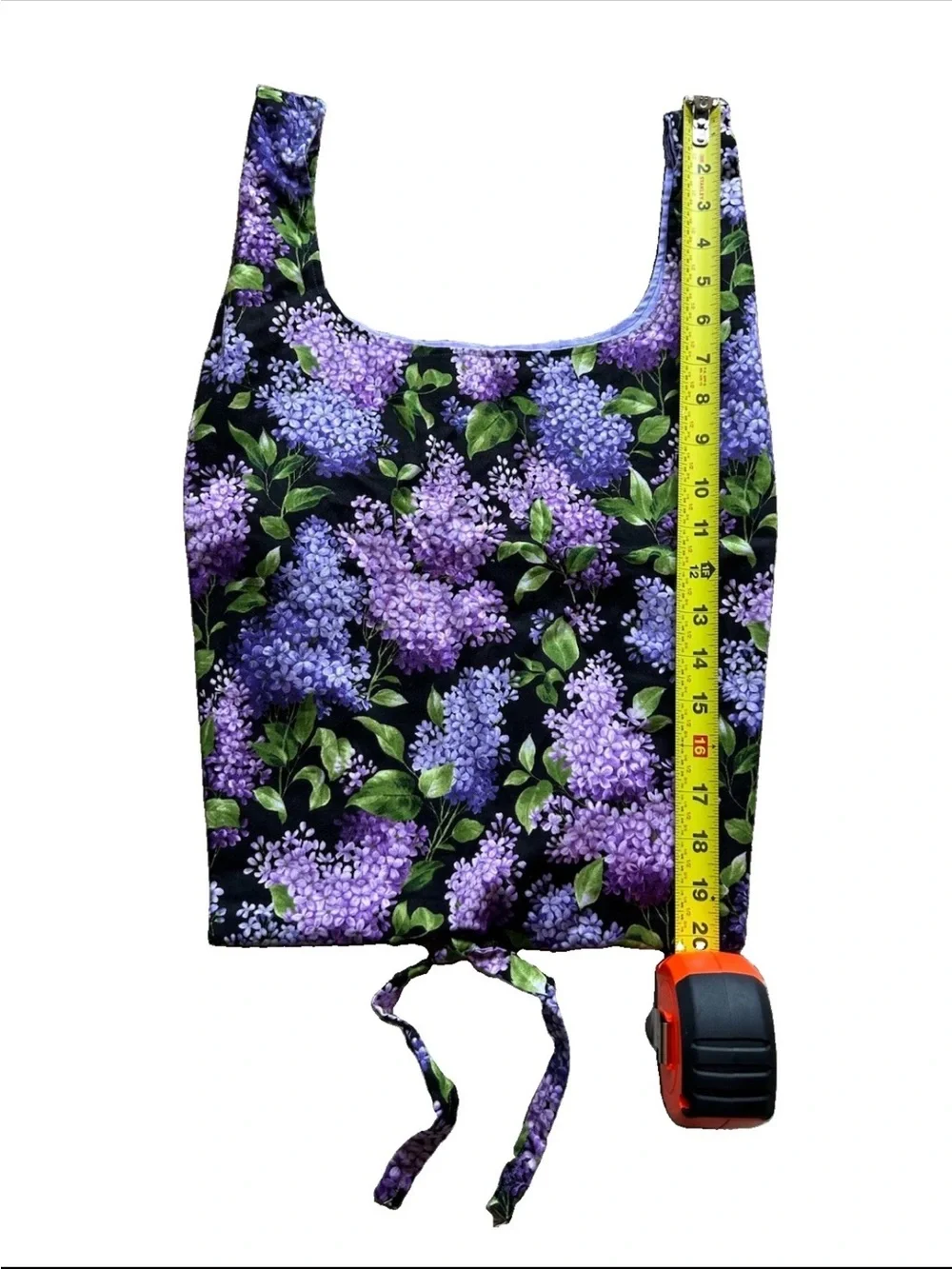 Vintage Floral Bucket Bag Purple Lilacs Fairycore Boho Grandmacore Ren Faire